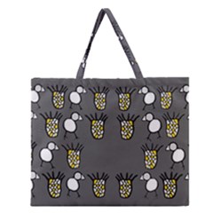 Cchpa Coloured Pineapple Zipper Large Tote Bag by CHPALTD