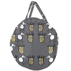 Cchpa Coloured Pineapple Giant Round Zipper Tote by CHPALTD