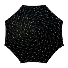 Xoxo Black And White Pattern, Kisses And Love Geometric Theme Golf Umbrellas by Casemiro