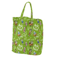 Seamless Pattern With Kids Giant Grocery Tote by Amaryn4rt