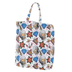 Full Color Flash Tattoo Patterns Giant Grocery Tote by Amaryn4rt