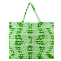 Digital Illusion Zipper Large Tote Bag by Sparkle