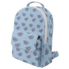 Zodiac Bat Pink Blue Flap Pocket Backpack (small) by snowwhitegirl