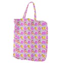Girl With Hood Cape Heart Lemon Pattern Lilac Giant Grocery Tote View1