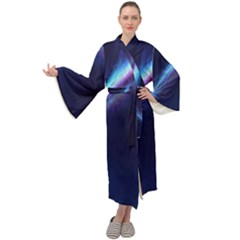 Light Fleeting Man s Sky Magic Maxi Velour Kimono by Mariart
