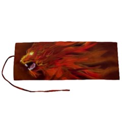 Fire Lion Flame Light Mystical Roll Up Canvas Pencil Holder (s) by HermanTelo