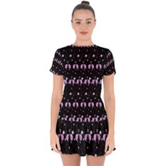 Galaxy Unicorns Drop Hem Mini Chiffon Dress by Sparkle