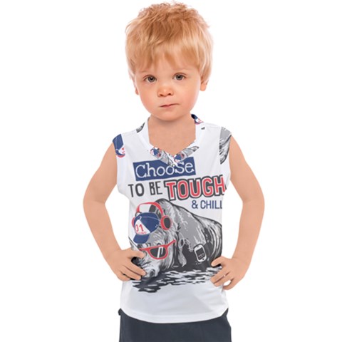 Choose To Be Tough & Chill Kids  Sport Tank Top by Bigfootshirtshop