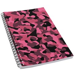 Black And Pink Camouflage Pattern 5 5  X 8 5  Notebook by SpinnyChairDesigns