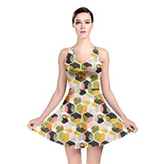 Hexagon Tropical Pattern Reversible Skater Dress by designsbymallika