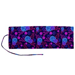 Backgroung Rose Purple Wallpaper Roll Up Canvas Pencil Holder (m) by HermanTelo