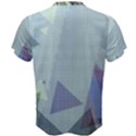 Light Blue Green Grey Dotted Abstract Men s Cotton Tee View2
