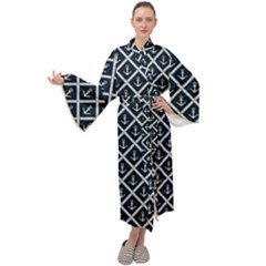 Anchors  Maxi Velour Kimono by Sobalvarro
