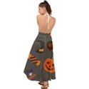 Halloween Themed Seamless Repeat Pattern Backless Maxi Beach Dress View2