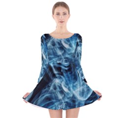 Cold Snap Long Sleeve Velvet Skater Dress by MRNStudios