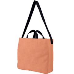 Atomic Tangerine & Black - Square Shoulder Tote Bag by FashionLane
