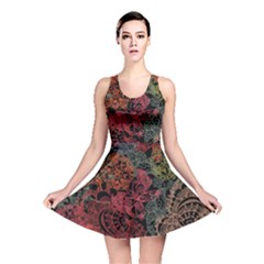 Seamless Color Design Reversible Skater Dress by designsbymallika