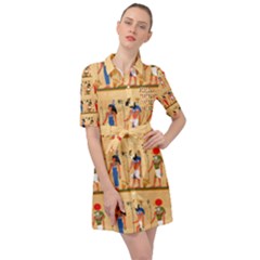 Tribal Love Belted Shirt Dress by designsbymallika