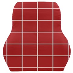 Red Plaid Car Seat Back Cushion  by goljakoff