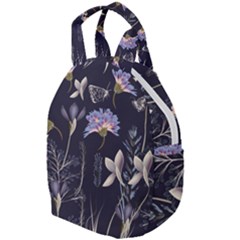 Butterflies And Flowers Painting Travel Backpacks by ArtsyWishy