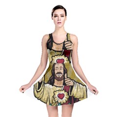 Buddy Christ Reversible Skater Dress by Valentinaart