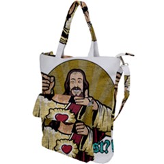 Buddy Christ Shoulder Tote Bag by Valentinaart
