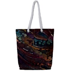 Abstract Art Full Print Rope Handle Tote (small) by Dutashop