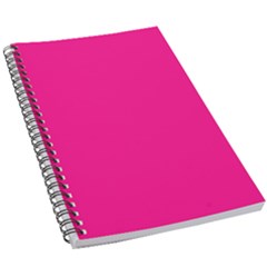 Color Deep Pink 5 5  X 8 5  Notebook by Kultjers
