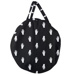 Vampire Hand Motif Graphic Print Pattern 2 Giant Round Zipper Tote by dflcprintsclothing