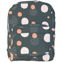 Black Peach White  Full Print Backpack by Sobalvarro