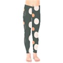 Black peach white  Kids  Leggings View1