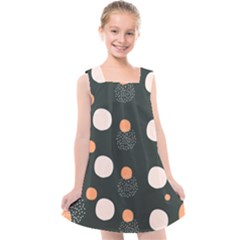Black Peach White  Kids  Cross Back Dress by Sobalvarro