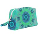 Blue green  Twist Wristlet Pouch Bag (Large) View1