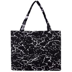 Black And White Grunge Abstract Print Mini Tote Bag by dflcprintsclothing