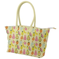 Tropical Fruits Pattern  Canvas Shoulder Bag by gloriasanchez