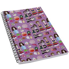 Drawing Collage Purple 5 5  X 8 5  Notebook by snowwhitegirl