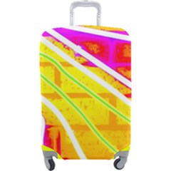 Pop Art Neon Wall Luggage Cover (large) by essentialimage365