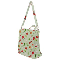 Seamless Pattern With Vegetables  Delicious Vegetables Crossbody Backpack by SychEva