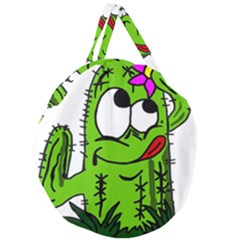 Cactus Giant Round Zipper Tote by IIPhotographyAndDesigns