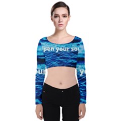 Img 20201226 184753 760 Photo 1607517624237 Velvet Long Sleeve Crop Top by Basab896