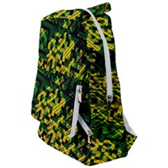 Root Humanity Bar And Qr Code Green And Yellow Doom Travelers  Backpack by WetdryvacsLair