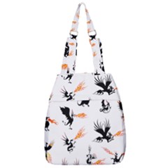 Dragon-phoenix-fire-bird-ancient Center Zip Backpack by Sudhe