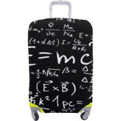 Science-albert-einstein-formula-mathematics-physics-special-relativity Luggage Cover (large) by Sudhe
