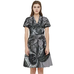 Satellite Short Sleeve Waist Detail Dress by MRNStudios