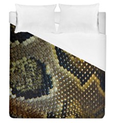 Leatherette Snake 2 Duvet Cover (queen Size) by skindeep