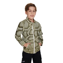 Leatherette Snake 4 Kids  Windbreaker by skindeep