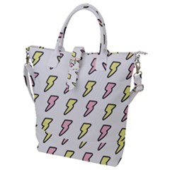 Pattern Cute Flash Design Buckle Top Tote Bag by brightlightarts