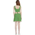 Girl Green Velvet Cutout Dress View2