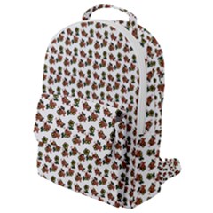 Cute Deer Pattern White Flap Pocket Backpack (small) by snowwhitegirl