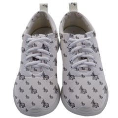 Grey Unicorn Sketchy Style Motif Drawing Pattern Mens Athletic Shoes by dflcprintsclothing